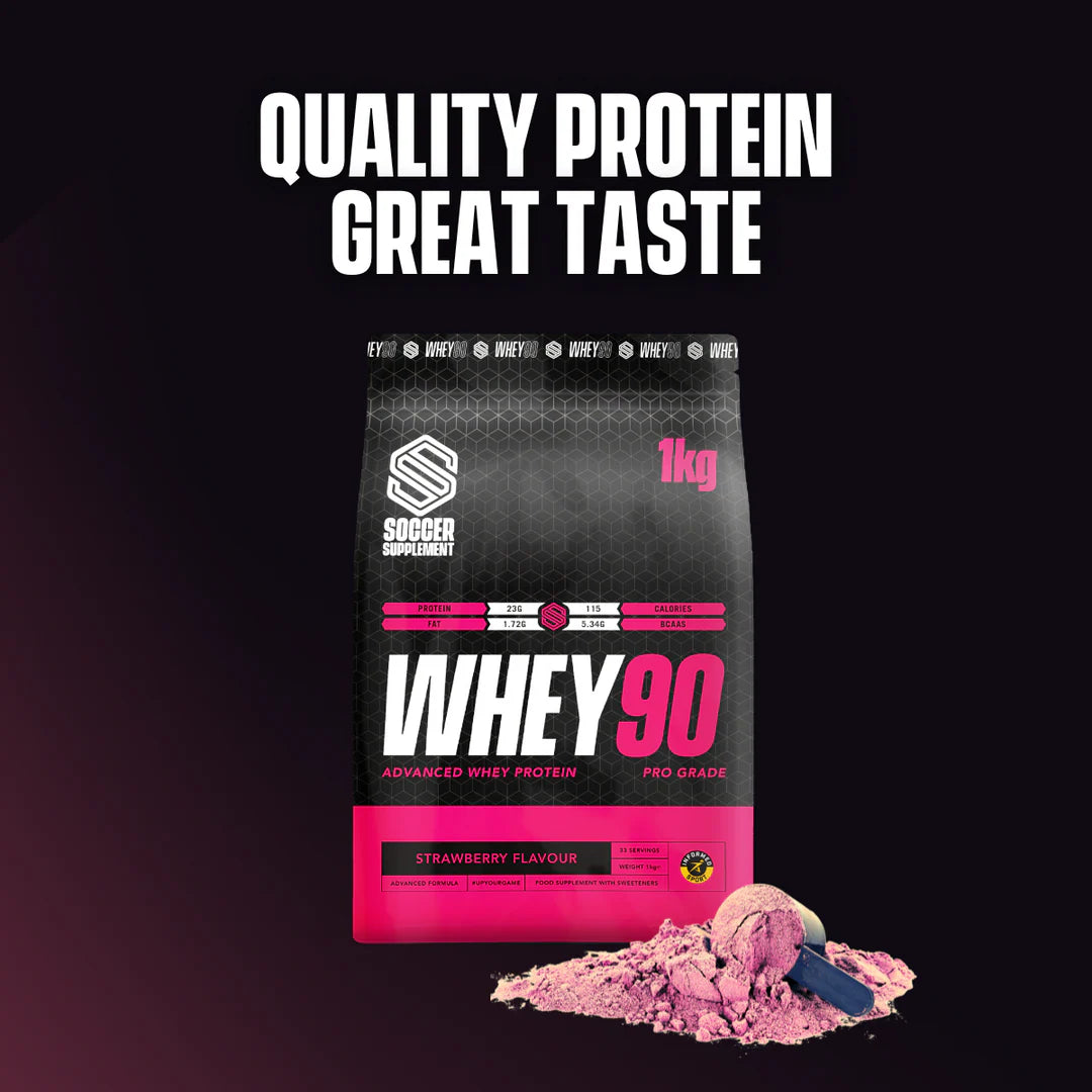 Whey90® - Whey Protein Isolate 1kg jordbær