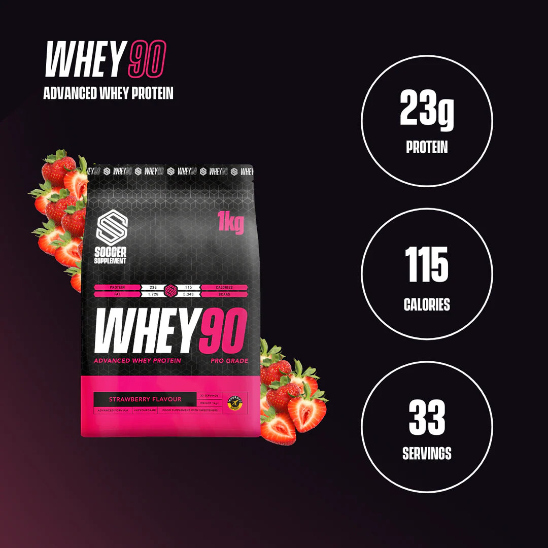 Whey90® - Whey Protein Isolate 1kg jordbær
