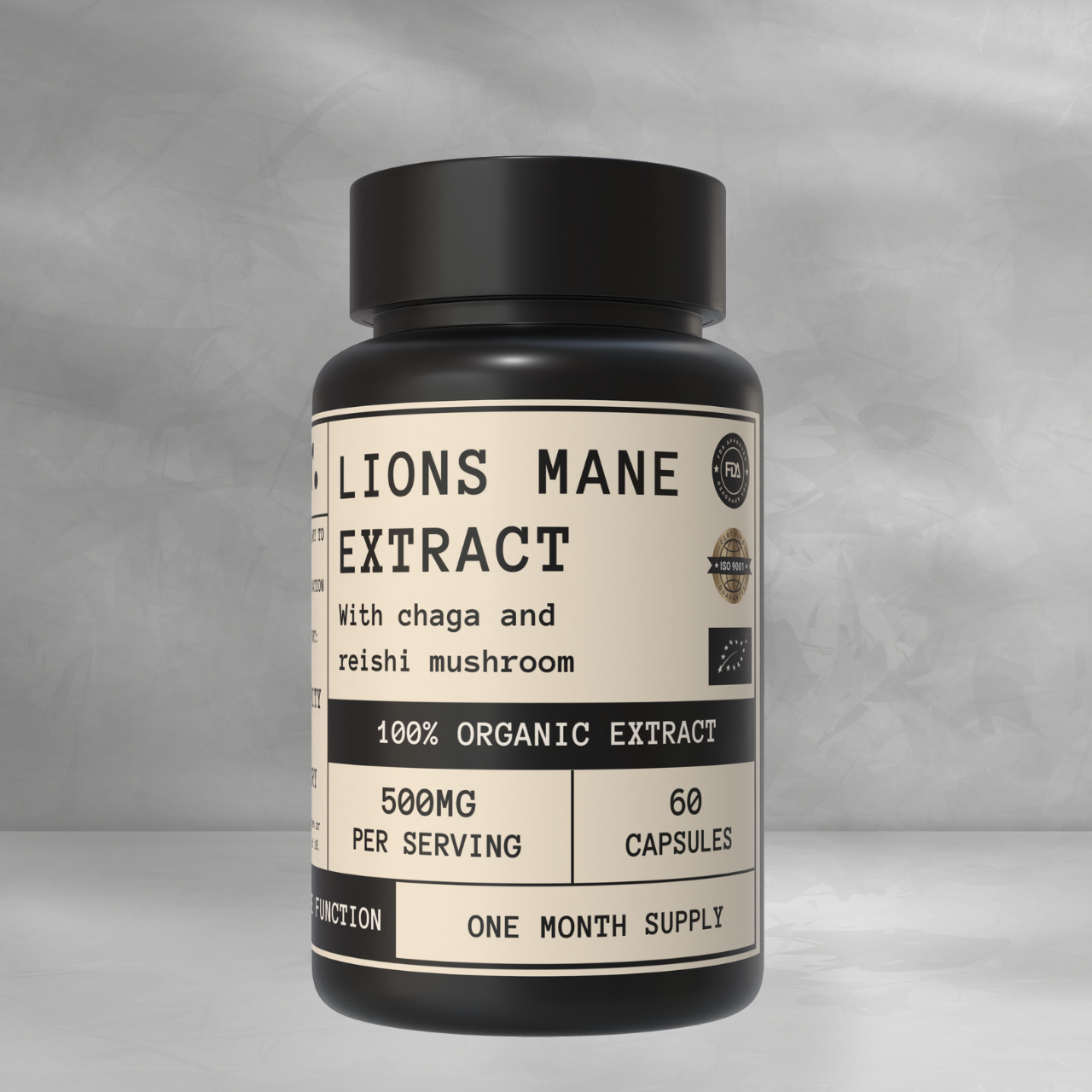 Lions Mane & Chaga, 500mg, 60caps