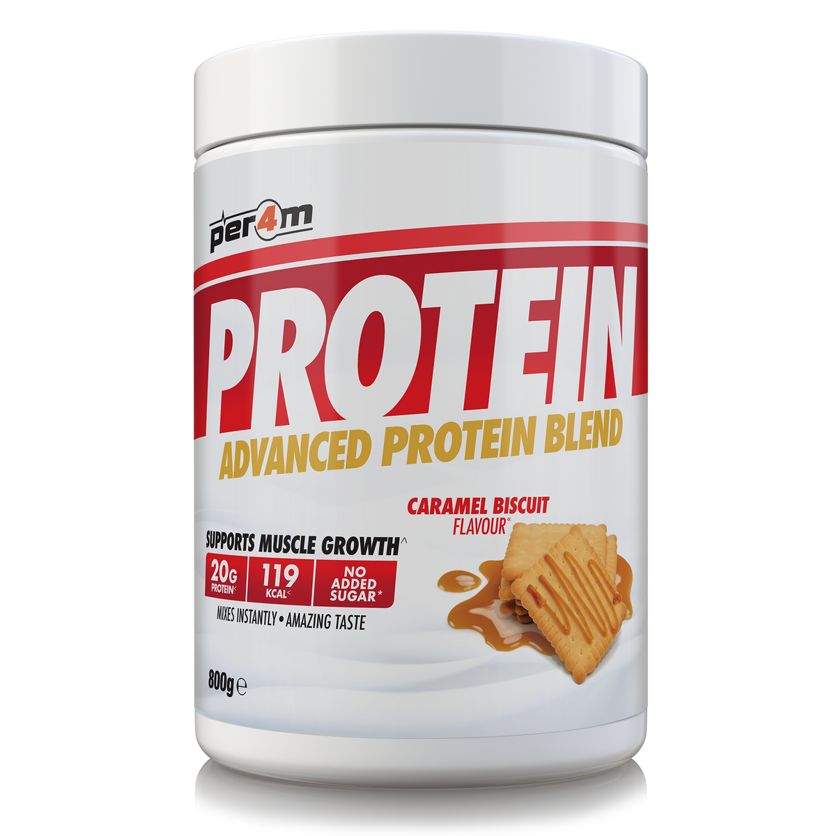 Per4M Advanced Protein 800g Caramel Biscuit