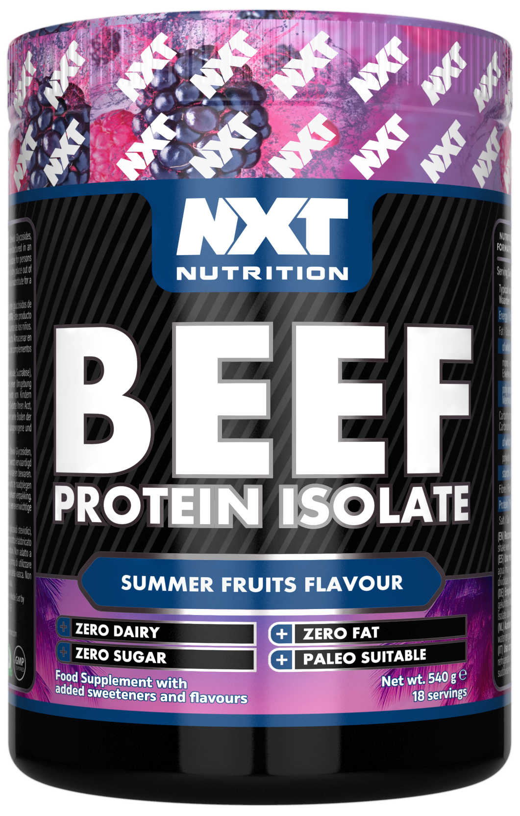 Beef Protein Isolate 540g, Summer Fruits