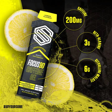 1stk Focus90® - Caffeinated energy gel Lemon