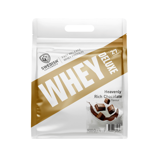 Whey Protein Deluxe, 900 g, Heavenly Rich Chocolate