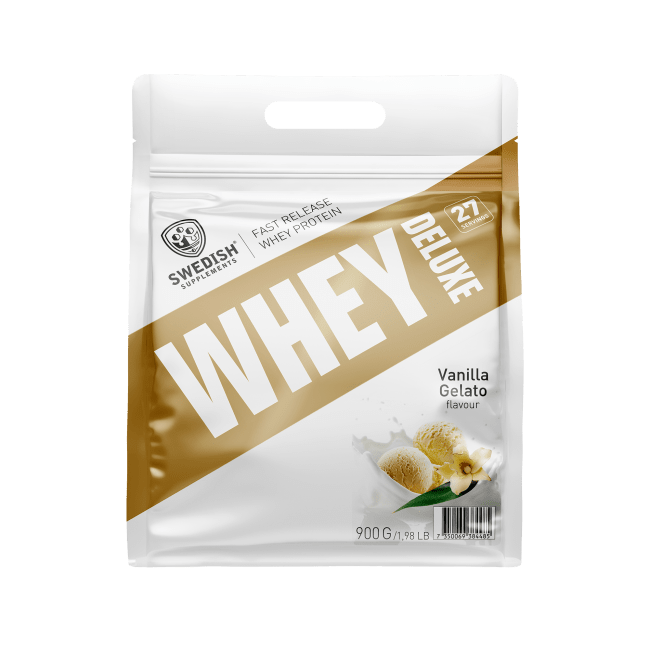 Whey Protein Deluxe, 900 g, Vanilla Gelato