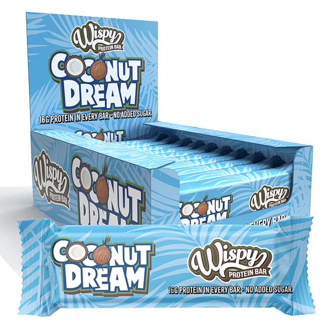 Wispy ProteinBar, 55g, Coconut Dream