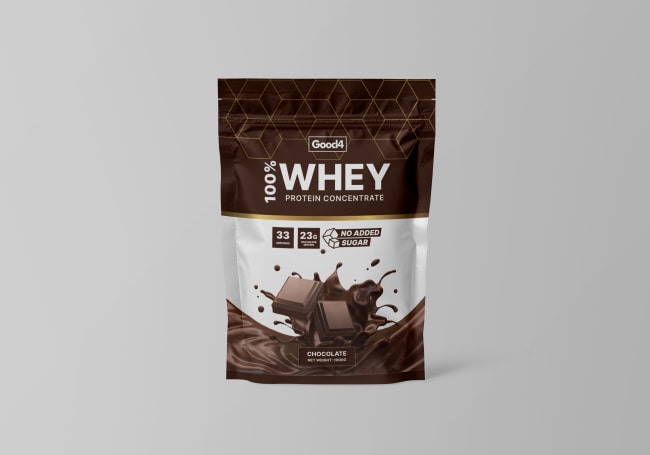 100% Whey Protein sjokolade, 1kg (Good4Nutrition)