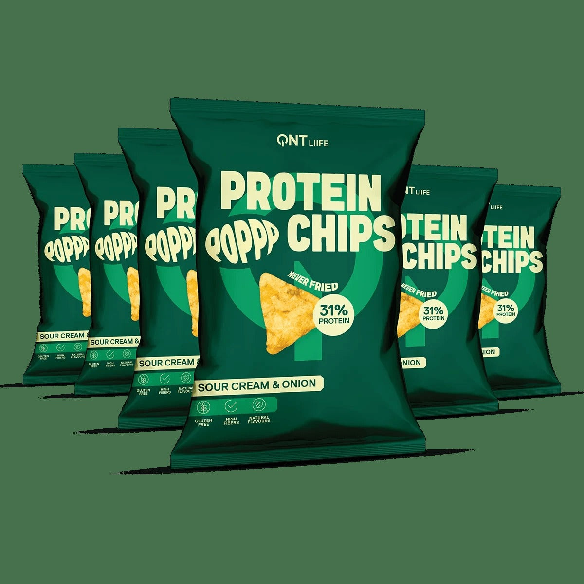 Popp Protein Chips Sour Cream & Onion 50g – QNT