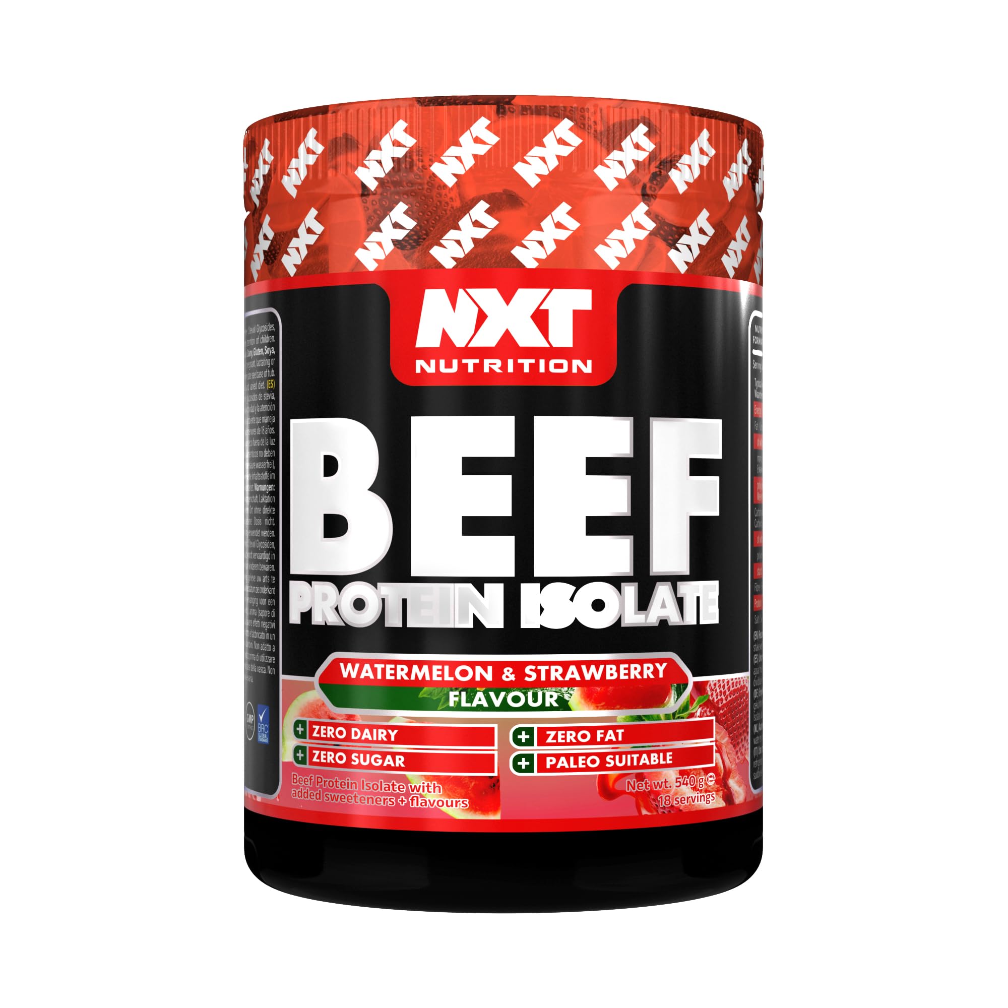 Beef Protein Isolate 540g, Watermelon Strawberry