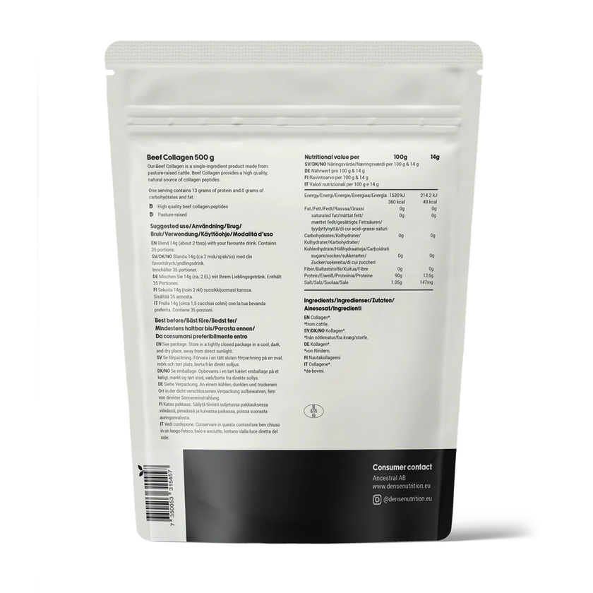 Collagen Protein - Kollagen protein fra storfe - 500g