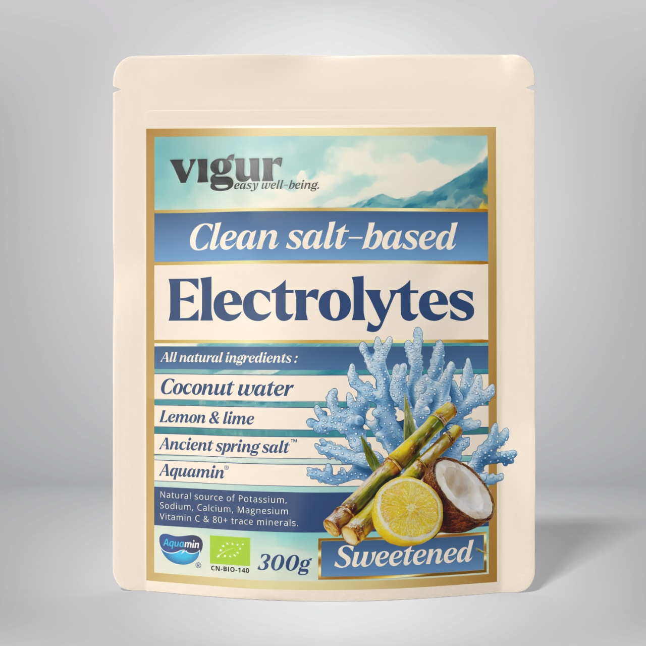 Ancient Salt Elektrokytter m/rørsukker, Lemon