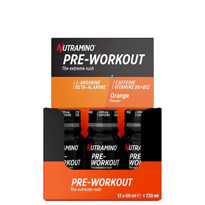 Nutramino Pre Workout SHOT Orange, 12x60ml