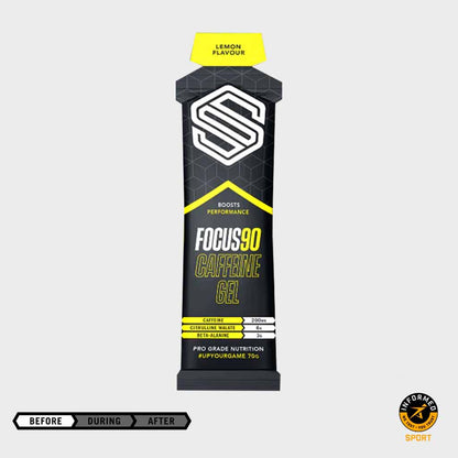 1stk Focus90® - Caffeinated energy gel Lemon