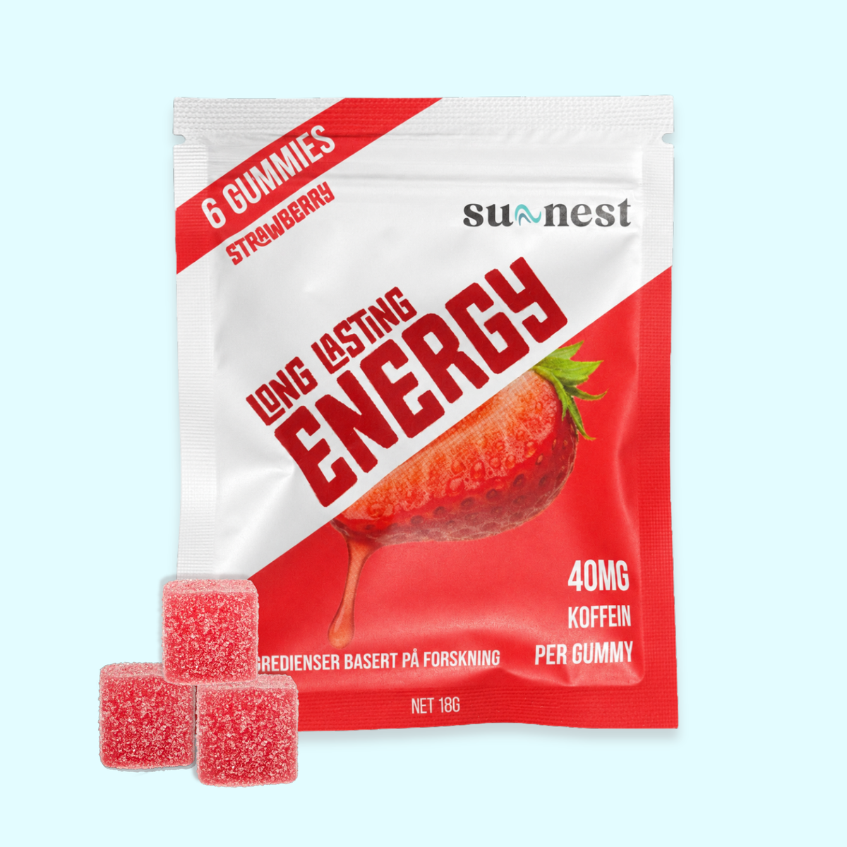 Energy Gummies Jordbær