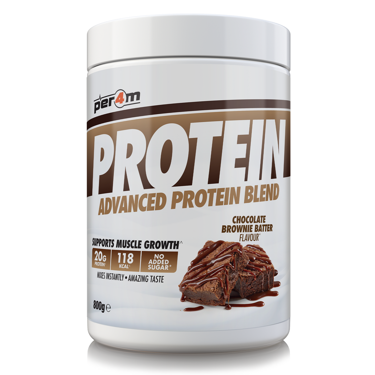 Per4M Advanced Protein 800g Chocolate Brownie Batter