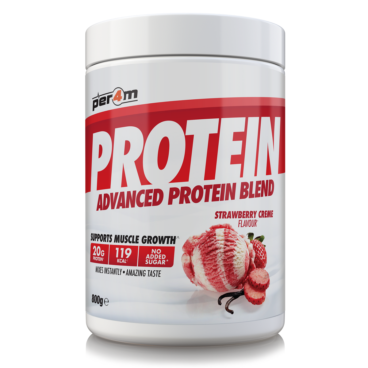 Per4M Advanced Protein 800g Strawberry Creme