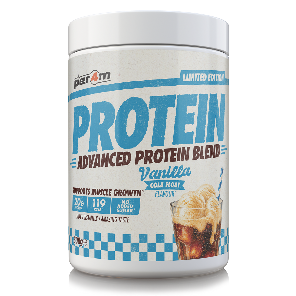 Per4M Advanced Protein 800g Vanilla Cola Float