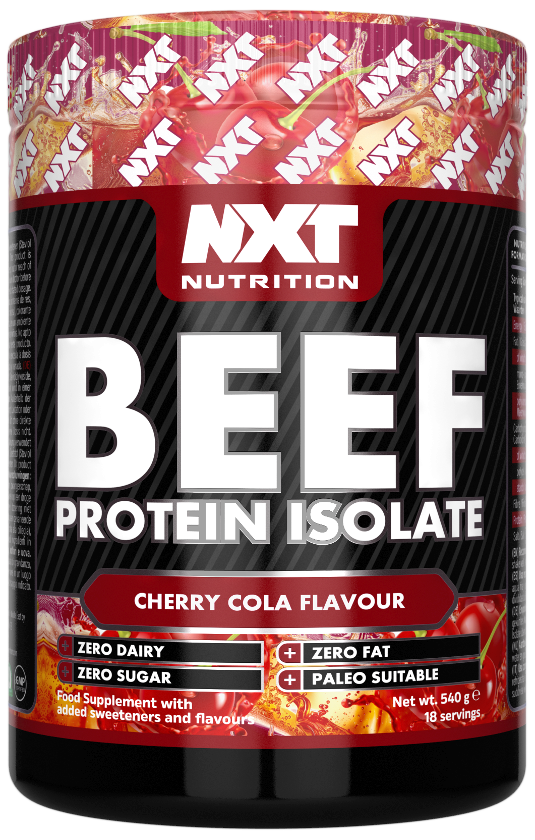Beef Protein Isolate 540g, Cherry Cola