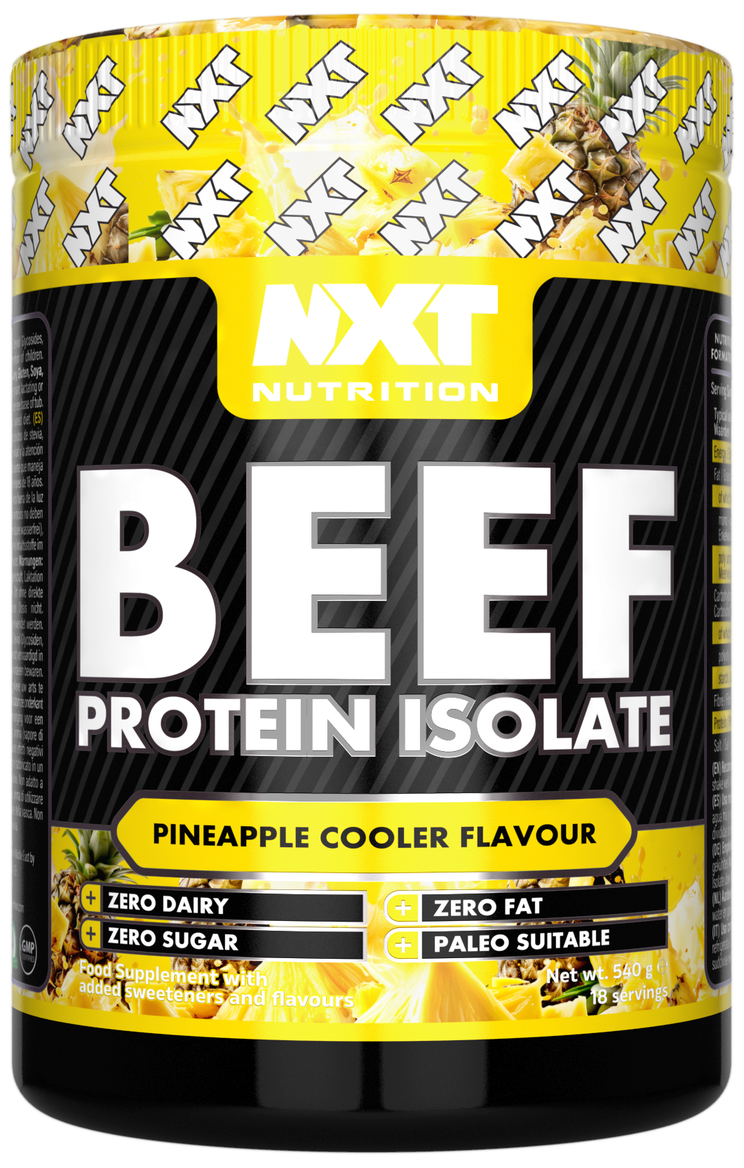 Beef Protein Isolate 540g, Pineapple Cooler