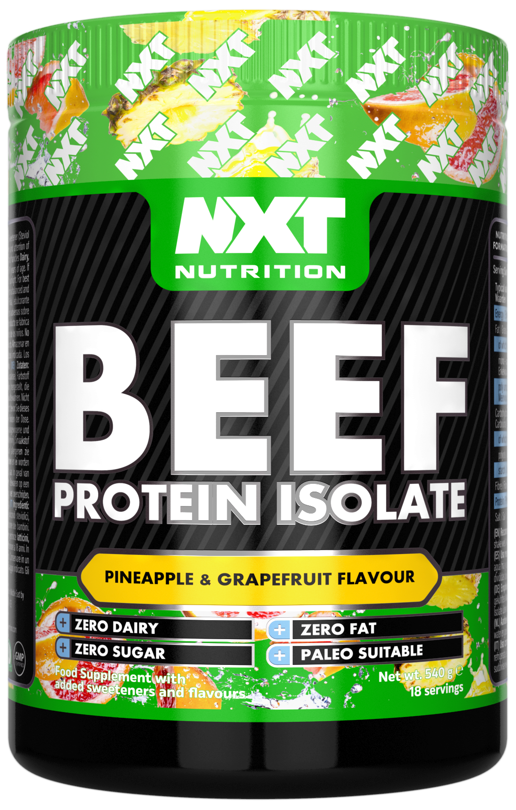 Beef Protein Isolate 540g, Pineapple Grapefruit