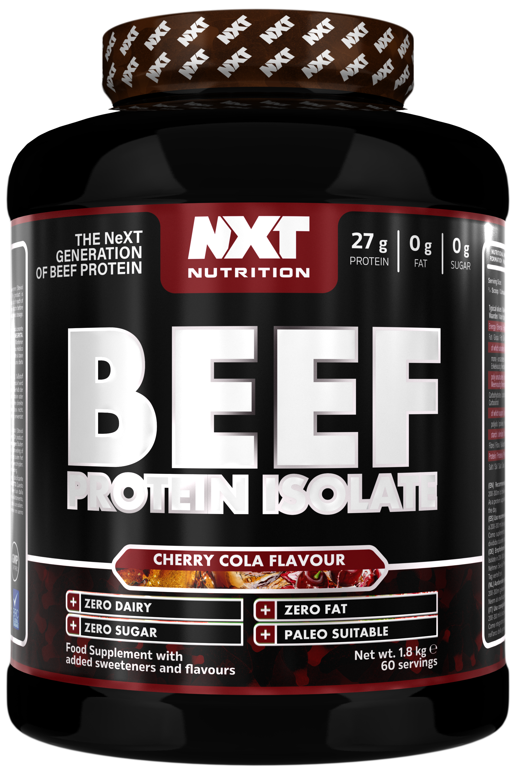 Beef Protein Isolate 1,8kg, Cherry Cola