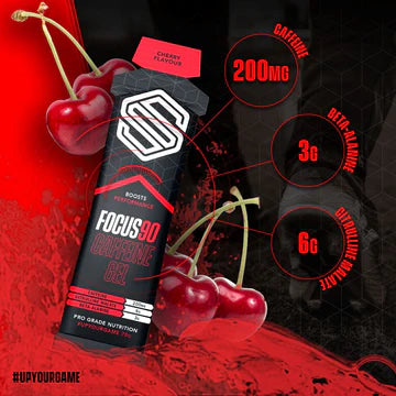1stk Focus90® - Caffeinated energy gel Cherry