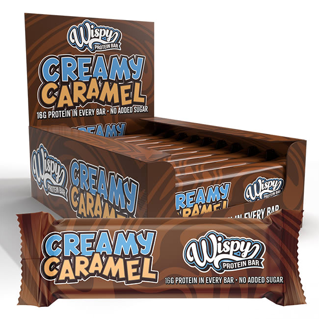 Wispy Protein Bar, 55g, Creamy Caramel