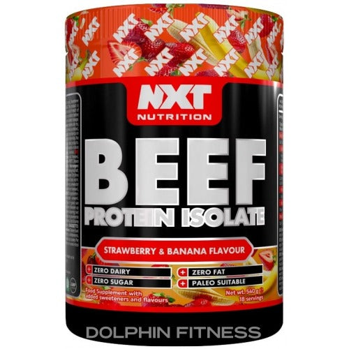 Beef Protein Isolate 540g, Strawberry Banana