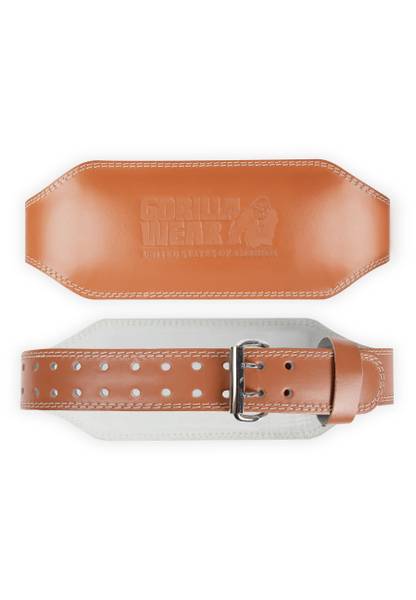 Padded Leather Lifting Belt (15cm), Brown