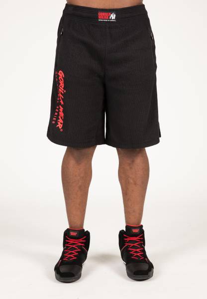 Augustine Old School Shorts, Black/Red