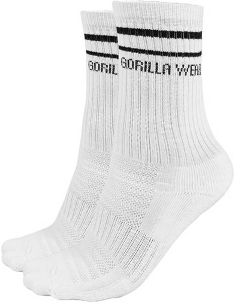 Gorilla Wear Crew Socks, 1-pack, White