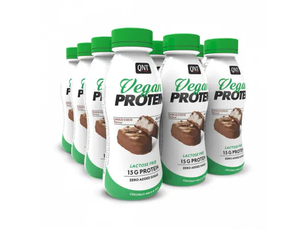 QNT Vegan Protein Shake, 12x310ml, Lactose Free, Choco-coco BF: