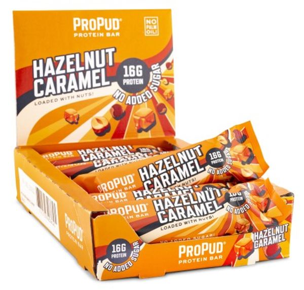 ProPud Protein Bar, 55gx12stk, Hazelnut Caramel BF: 30/11