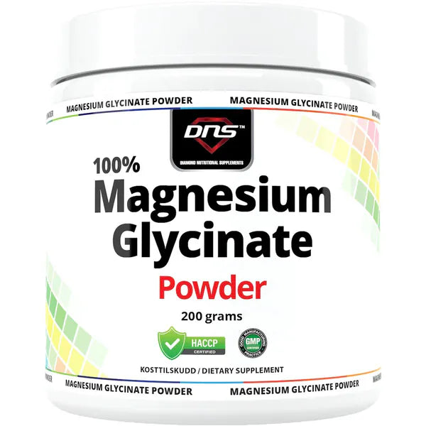 Magnesium Glycinate, Nøytral, Pulver
