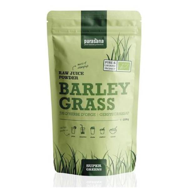 Purasana Barley Grass Juice Powder, 200g, ØKO