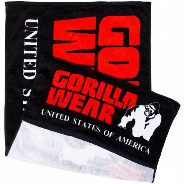 The Functional Gym Towel - Black/Red