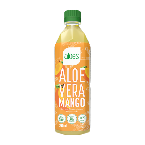 Aloes Aloe Vera, 12x500ml, Mango