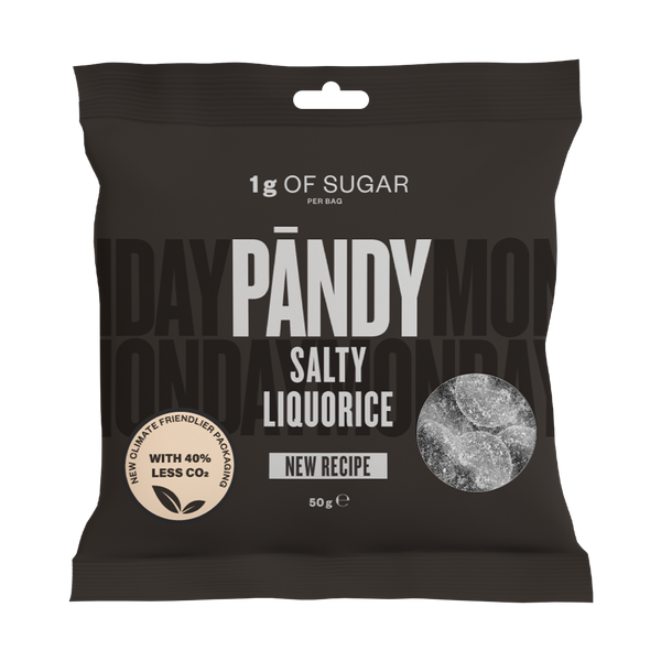 Pandy Candy, 50g x 14stk, Salty Liquorice