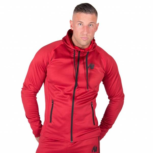 Bridgeport Zipped Hoodie - Red