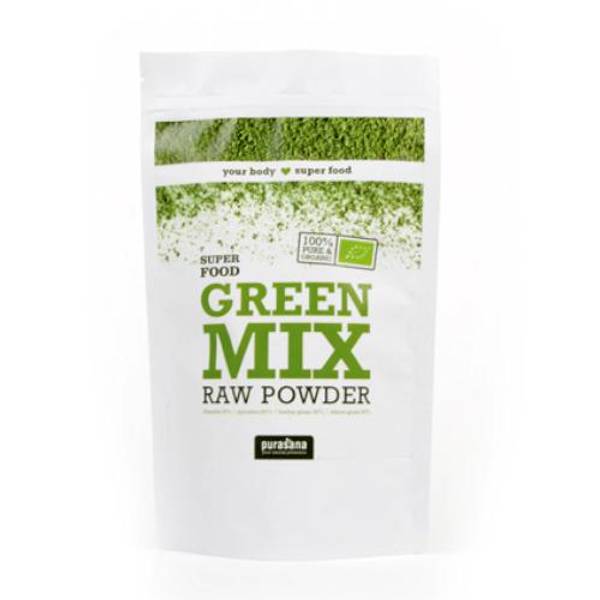 Purasana Green mix powder, 200g, ØKO