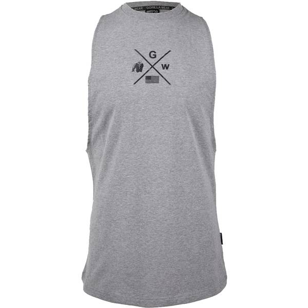 Cisco Drop Armhole Tank Top - Gray/Black