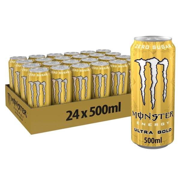 MONSTER Ultra, 24x500ml, Gold (+pant 2kr stk)