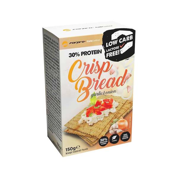 30% Protein Crisp Bread, 150g, Garlic & Onion