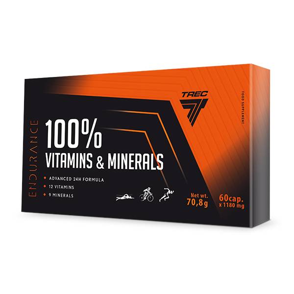 100% Vitamins & Minerals Endurance, 60 cap