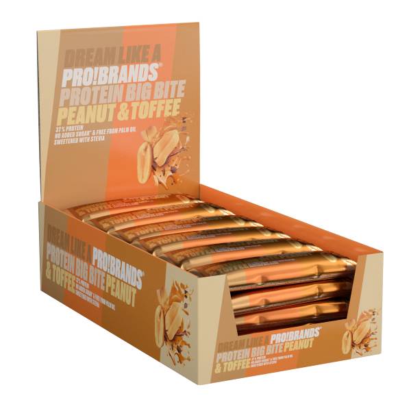 ProteinPro Bar BigBite 45g x 24stk - Peanut/Toffee