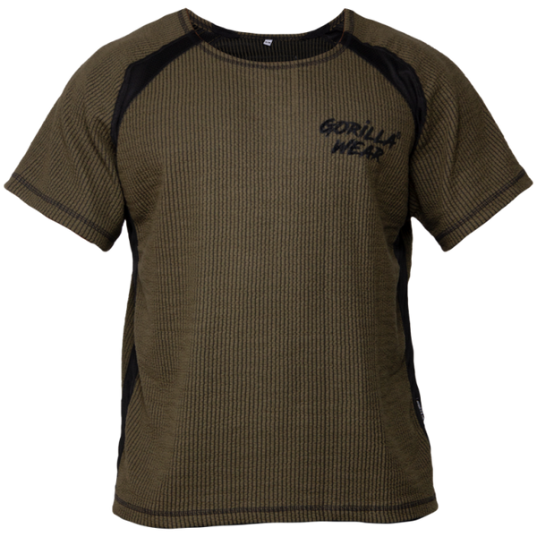 Augustine Old School Work Out Top - Army Green