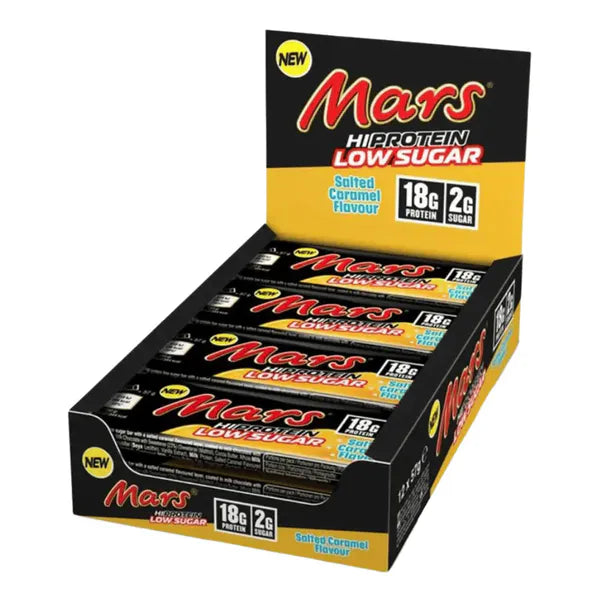 Mars Hi Protein Low Sugar 12x55g, Salted Caramel