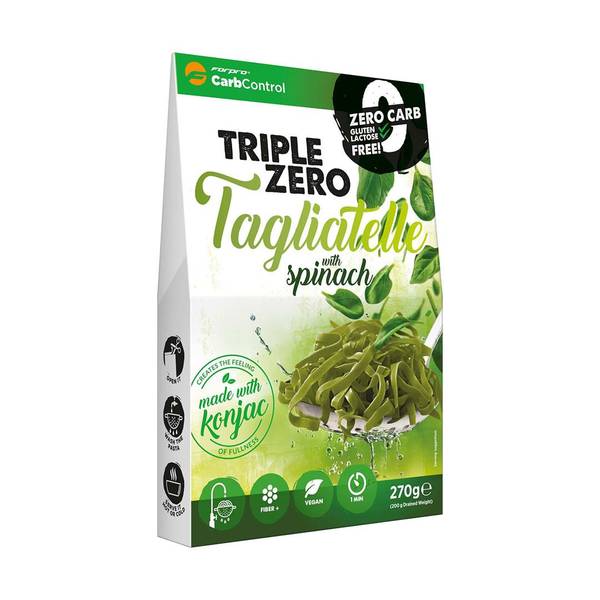 Triple Zero Pasta, 270g, Tagliatelle Spinach