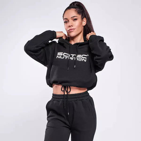 Scitec Nutrition, Laila women crop hoodie, Black