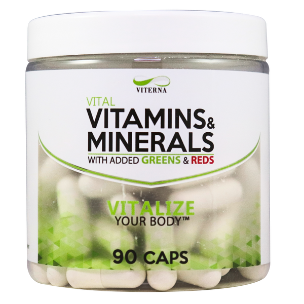 Viterna Multivitamin/Mineral/Greens/Reds, 90 caps.