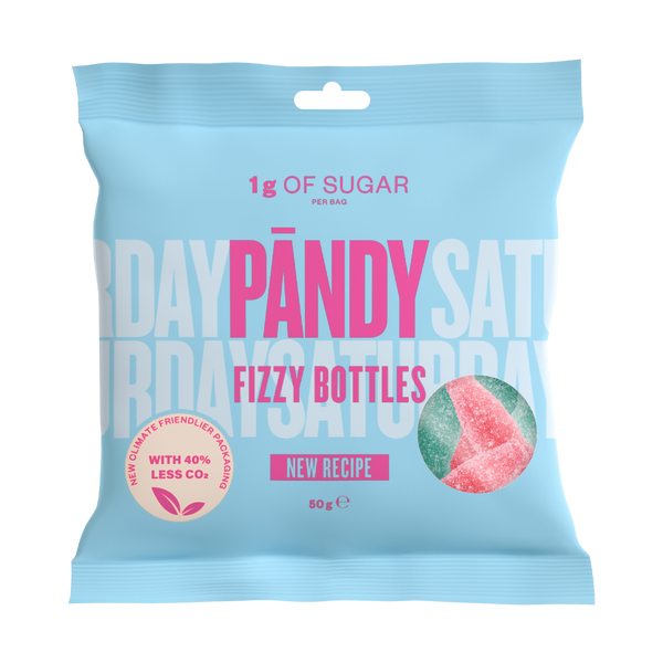 Pandy Candy, 50g x 14stk, Fizzy Bottles